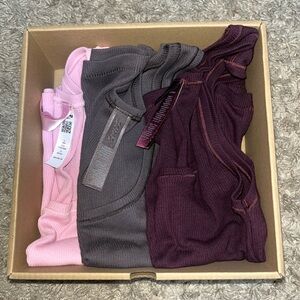 SKIMS Cotton Rib Tank 3 Pack - Multi-Color